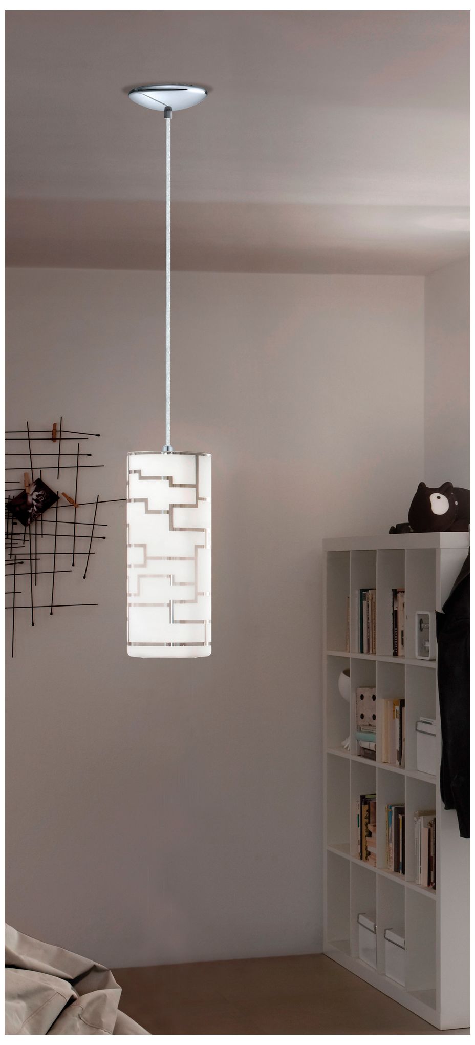 Image 3 Bayman 5" Wide Chrome Mini Pendant more views