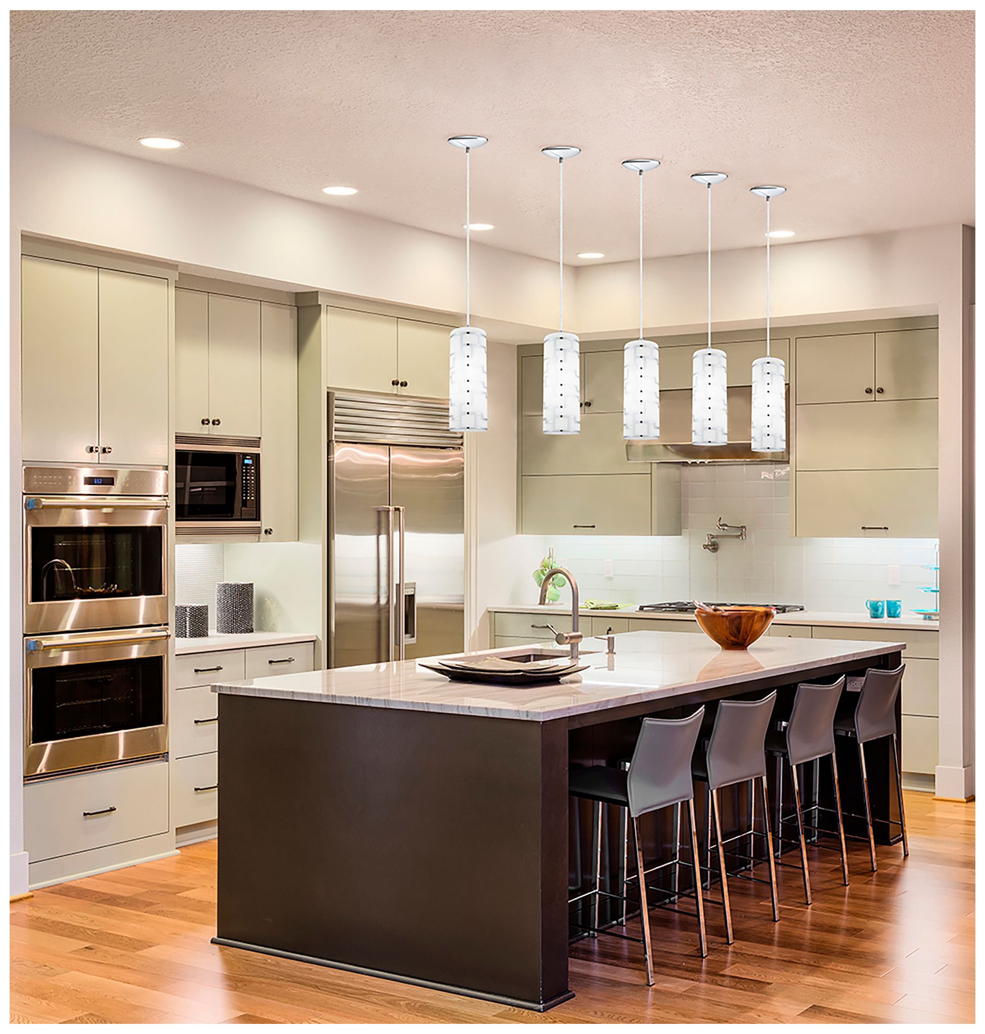 Image 5 Bayman 5" Wide Chrome Mini Pendant more views