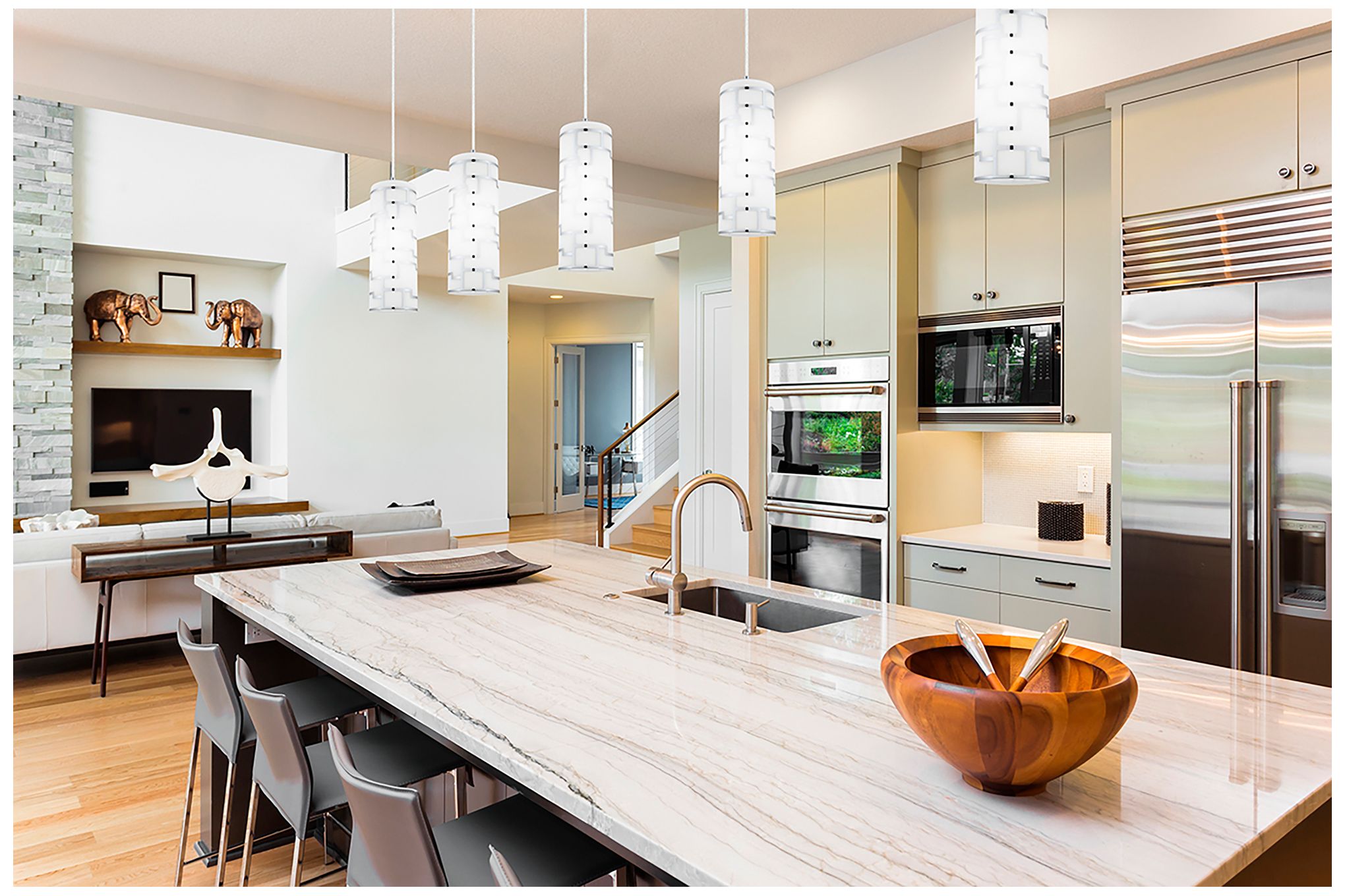 Image 6 Bayman 5" Wide Chrome Mini Pendant more views