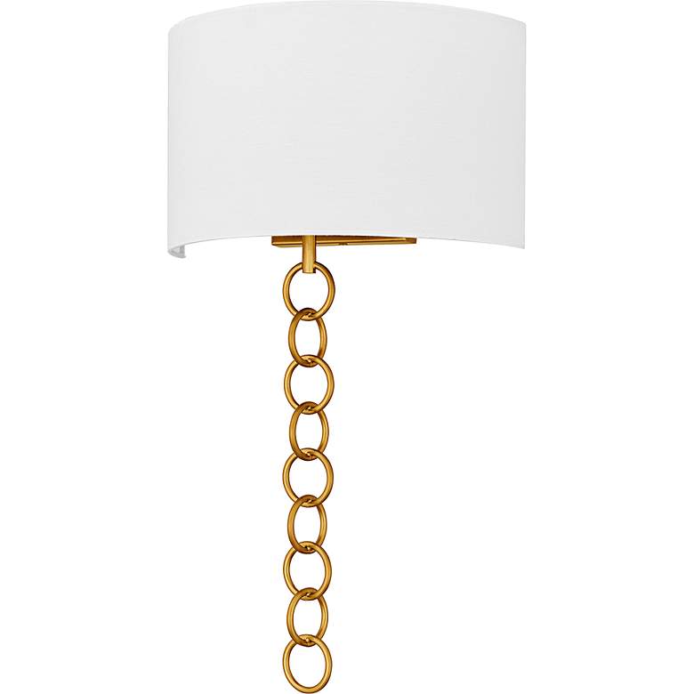 Image 2 Baynes 2-Light Brushed Gold Wall Sconce more views