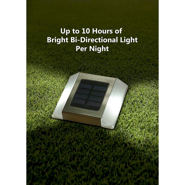 Image 6 Bayonne 1" High Stainless Steel Outdoor Solar LED Path Light more views