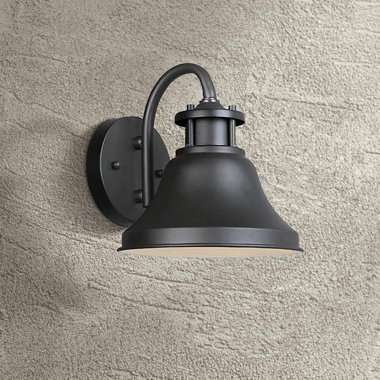 Image 1 Bayport Collection 7 3/4 inch High Dark Sky Outdoor Porch Wall Light