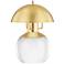 Bayside 10 1/2" High Clear and Brass LED Accent Table Lamp