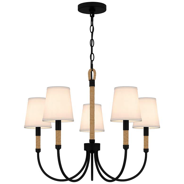 Image 2 Bayside 5-Light Matte Black Chandelier