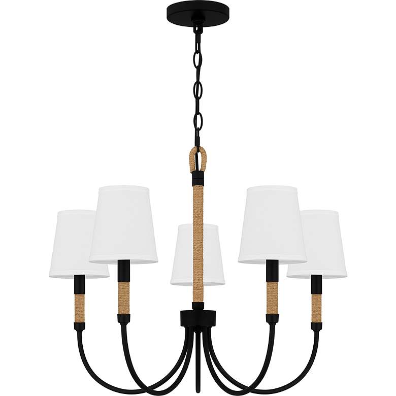 Image 3 Bayside 5-Light Matte Black Chandelier more views