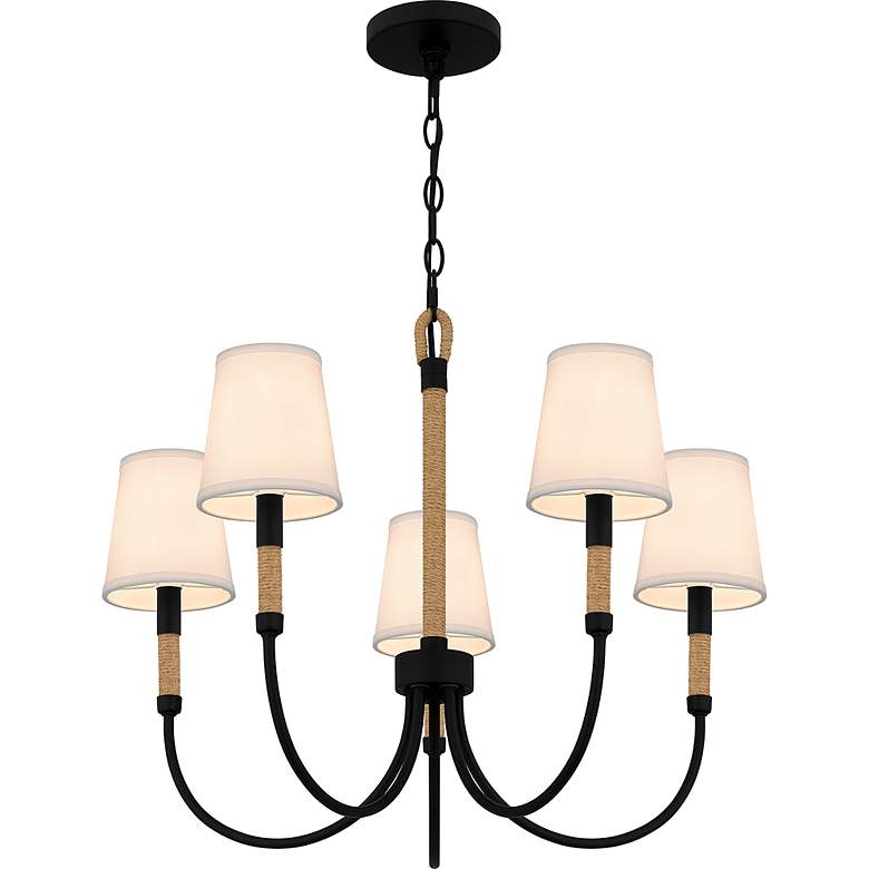 Image 5 Bayside 5-Light Matte Black Chandelier more views