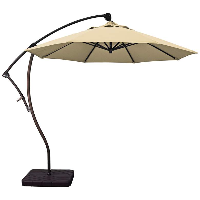 Image 1 Bayside 9 1/4-Foot Antique Beige Cantilever Market Umbrella