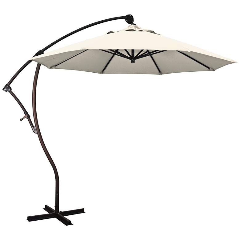 Image 1 Bayside 9 1/4-Foot Canvas Cantilever Market Umbrella