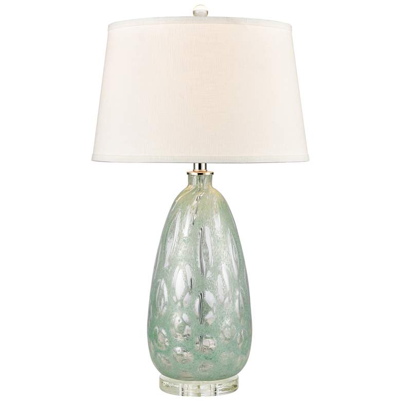 Image 1 Bayside Blues 29" High 1-Light Table Lamp - Mint - Includes LED Bulb