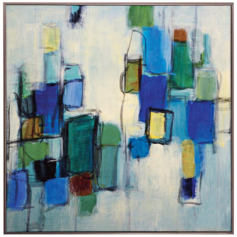 Image 1 Bayside II 24 inch Square Contemporary Wall Art