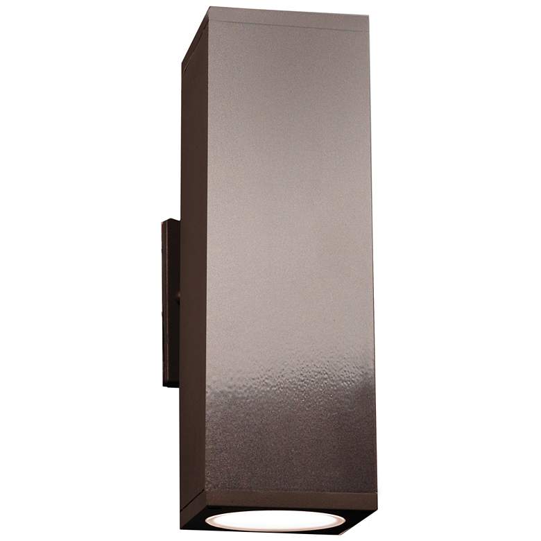 Image 1 Bayside - LED Outdoor Wall Fixture - Medium - Bronze Finish, Glass Diffuser