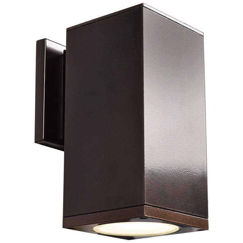 Image 1 Bayside - LED Outdoor Wall Fixture - Small - Bronze Finish - Glass Diffuser
