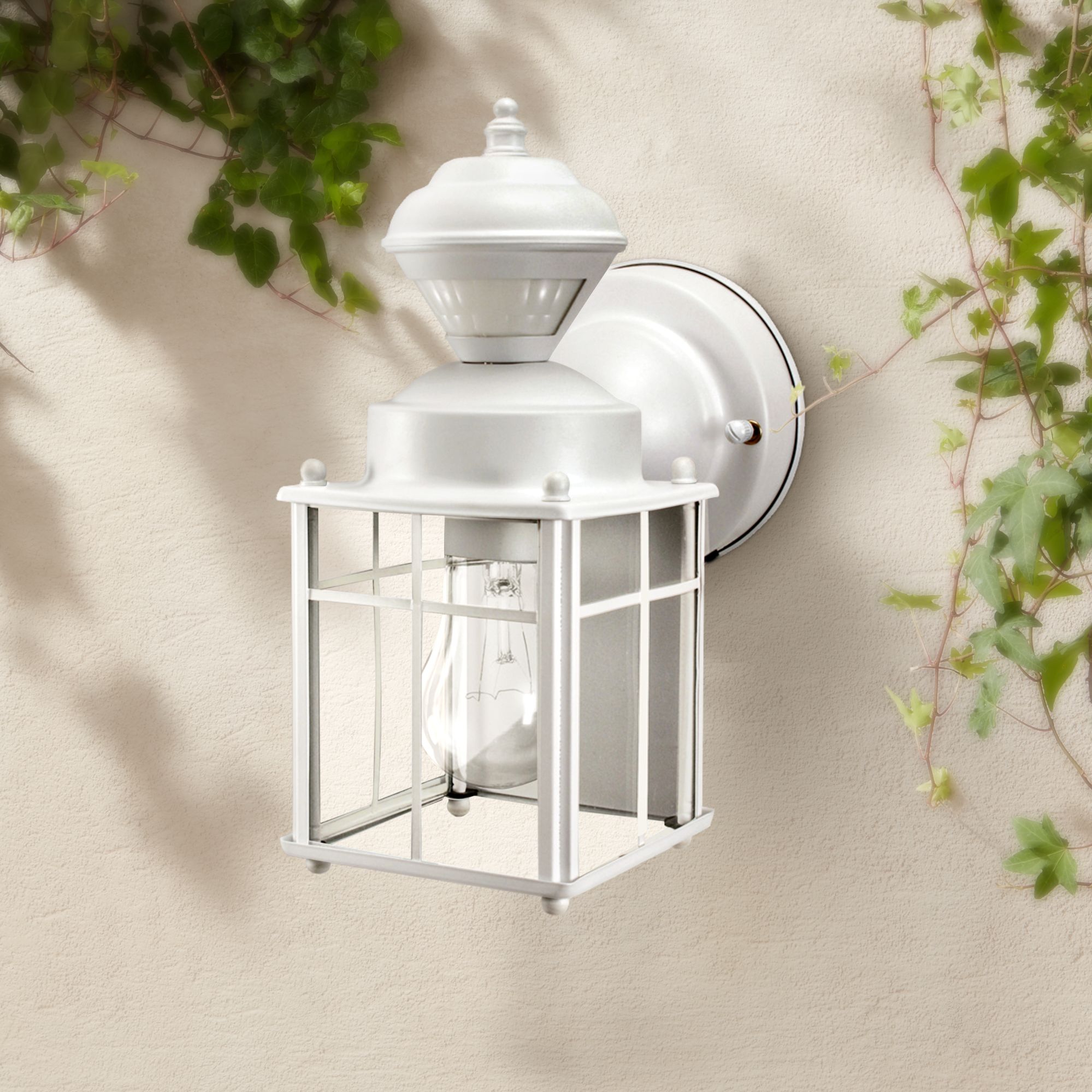 White - Ivory, Motion Sensor Outdoor Lighting | Lamps Plus