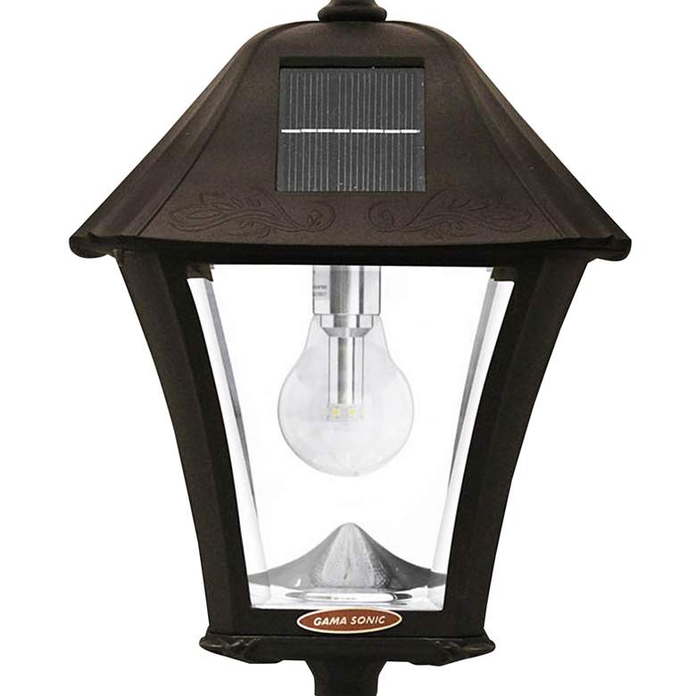 Baytown 17&quot; High Black Solar LED Outdoor Post Light more views