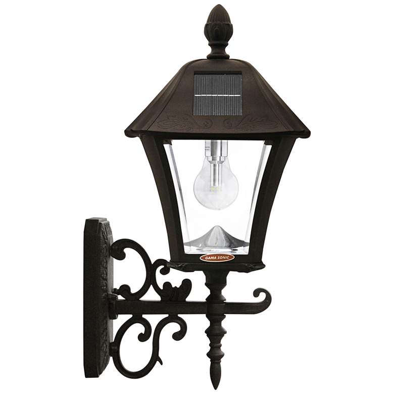 Baytown 17&quot; High Black Solar LED Outdoor Post Light more views