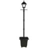 Baytown 77" Bronze Solar Powered LED Outdoor Post Light with Planter