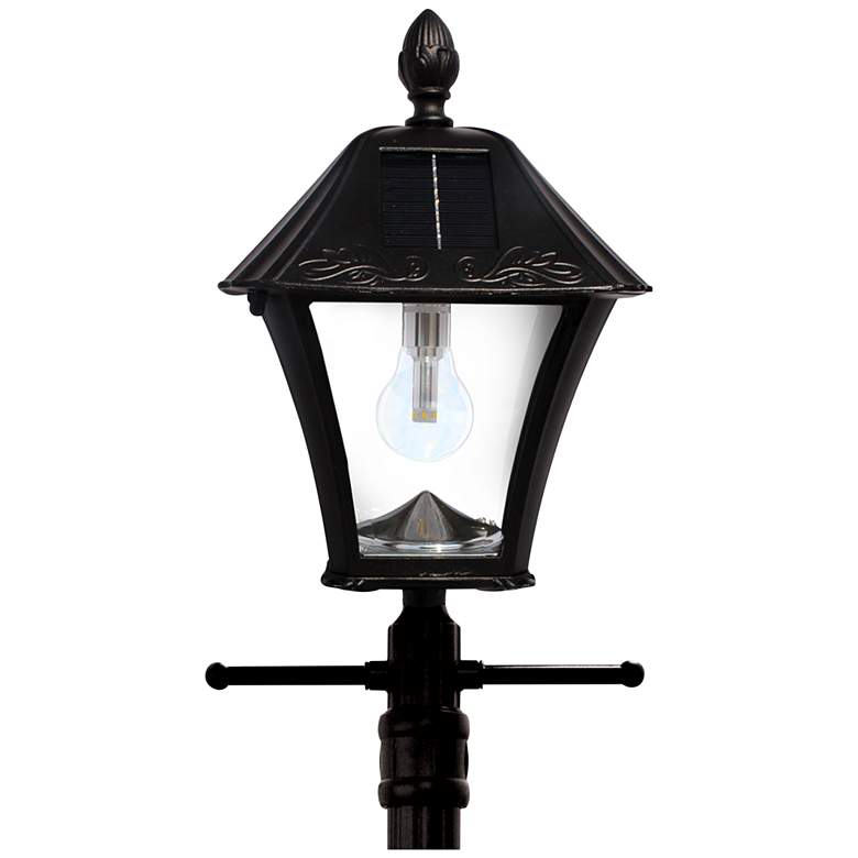 Image 4 Baytown Bulb 77 inch High Black Dusk to Dawn LED Lamp Post more views