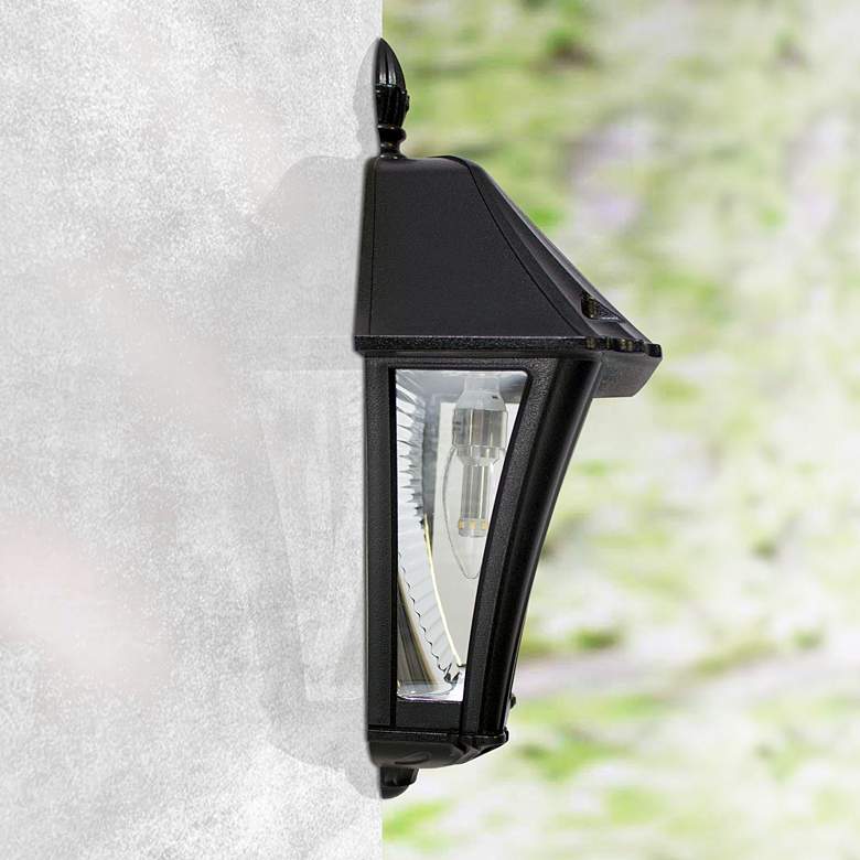 Image 5 Baytown II Bulb 15"H Black GS LED Solar Wall Lights Set of 2 more views