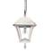 Baytown II Bulb 18" High White Solar LED Hanging Light