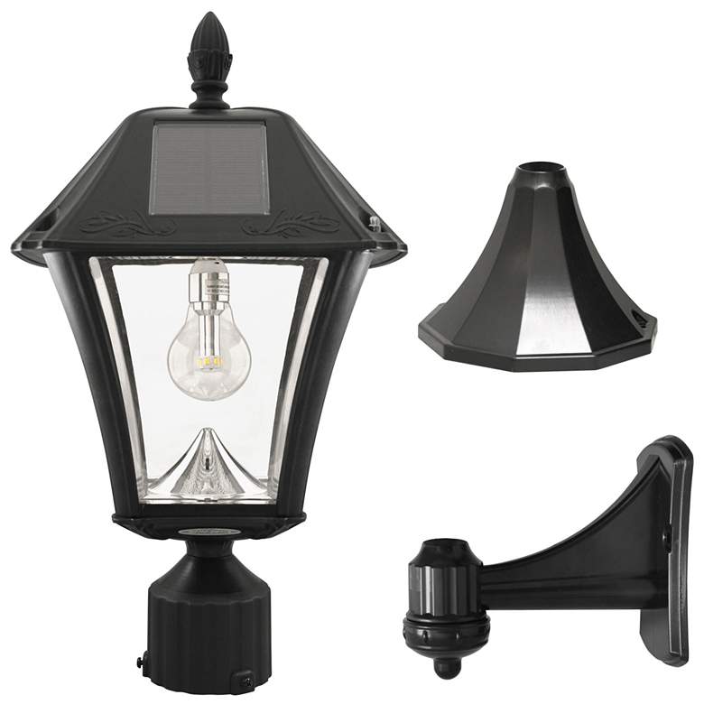 Image 1 Baytown II Bulb 19" High Black GS LED Outdoor Solar Light