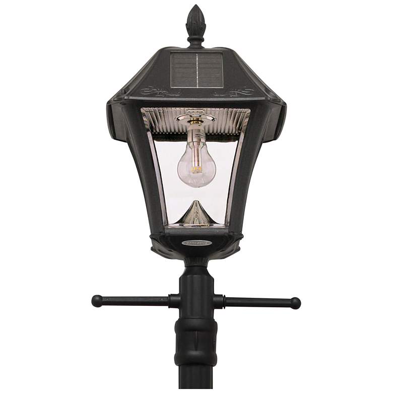 Image 2 Baytown II Bulb 77" High Black Dusk to Dawn LED Lamp Post more views