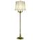 Bayville Candelabra Arm Brass Finish Floor Lamp by Stiffel