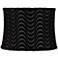 Baywood Black Sheer Wave Drum Lamp Shade 13x14x10 (Spider)
