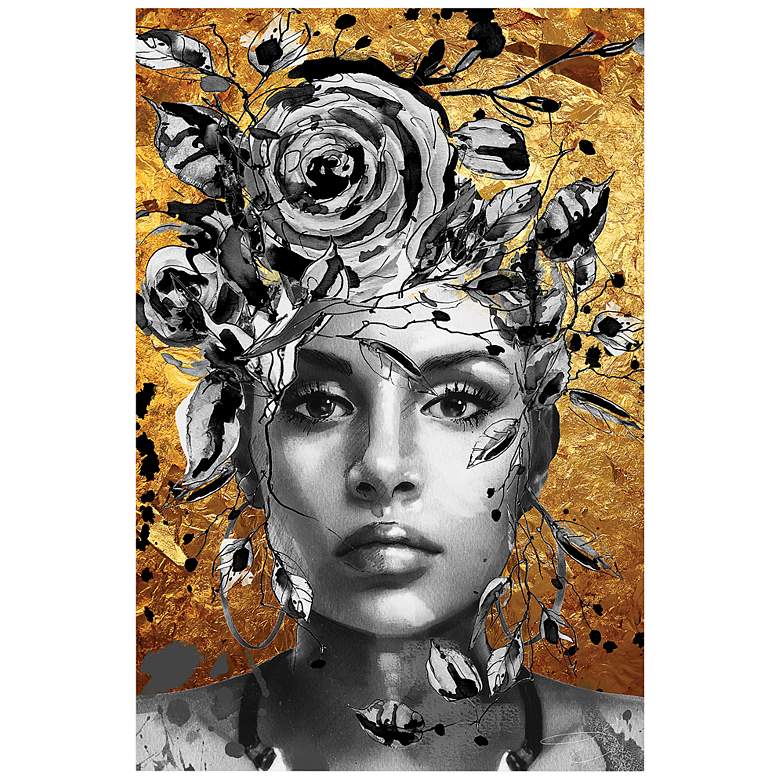 Image 2 Be yourself II 50 3/4" High Floating Glass Graphic Wall Art
