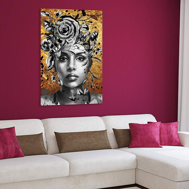Image 5 Be yourself II 50 3/4" High Floating Glass Graphic Wall Art more views