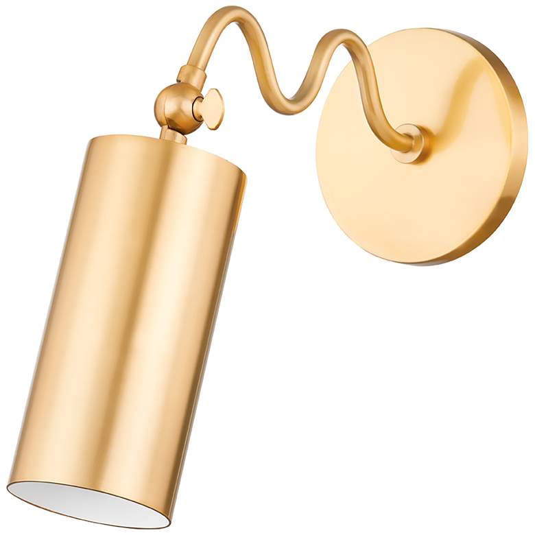 Image 2 Bea 1 Light Wall Sconce Aged Brass