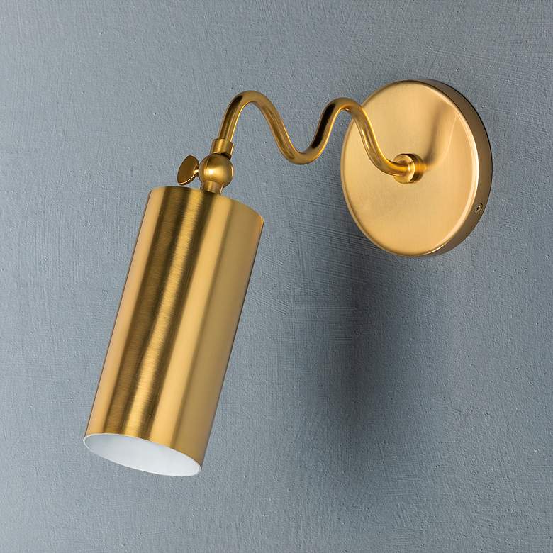 Image 3 Bea 1 Light Wall Sconce Aged Brass more views