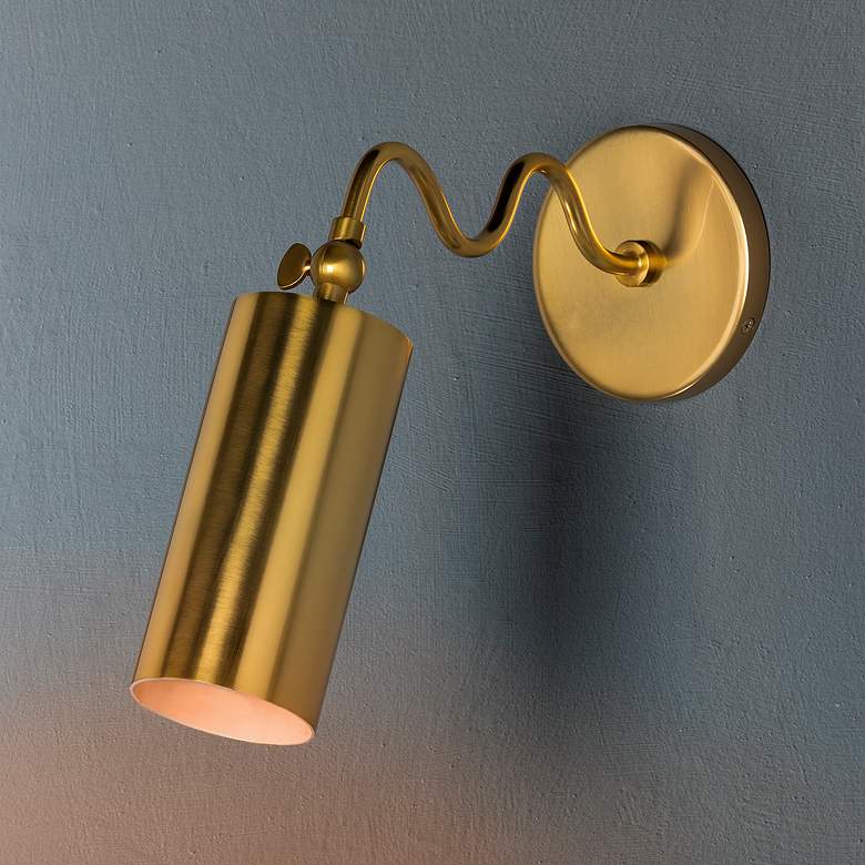 Image 4 Bea 1 Light Wall Sconce Aged Brass more views