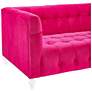 Bea Pink Velvet Tufted Sofa
