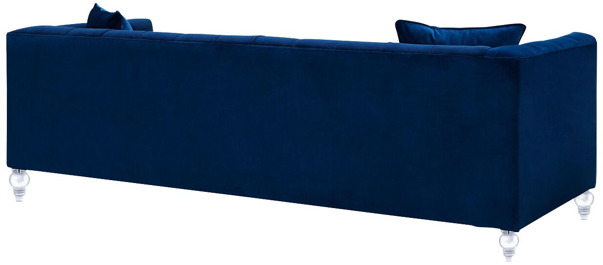 Bea Tufted Navy Blue Velvet Sofa 1T701 Lamps Plus
