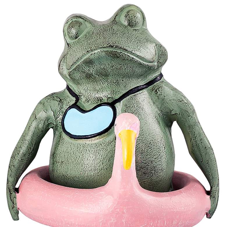 Image 2 Beach Buddy Frog 19 1/2" High Verdigris Outdoor Statue more views