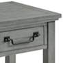Beach House 24" Wide Dove Gray End Table