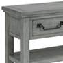 Beach House 55" Wide Dove Gray Console Table