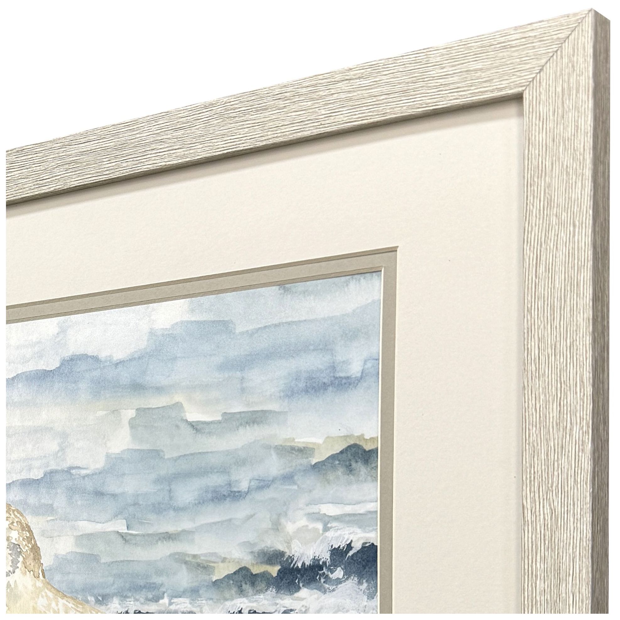 Image 3 Beach Sandpipers 17"W x 17"H Framed Art Set of 2 more views