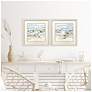 4_Beach Sandpipers 17"W x 17"H Framed Art Set of 2 more views