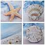 1_Beach - Set of 4 Coastal Animal Art