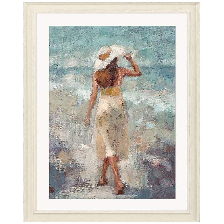 Image 1 Beach Stroll 40"W x 50"H Framed Art