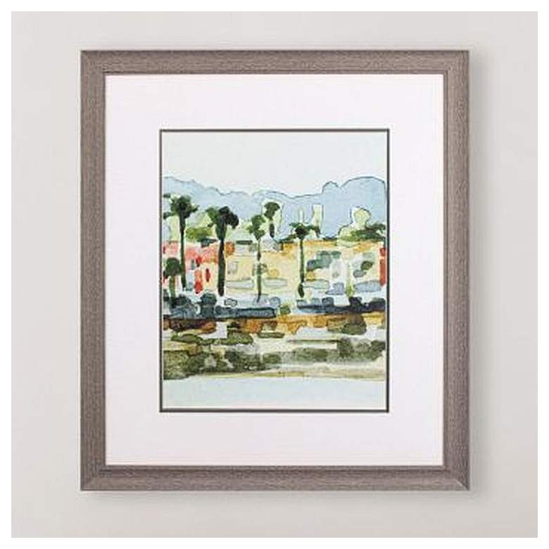 Image 2 Beach Town I 31" High Rectangular Printed Framed Wall Art