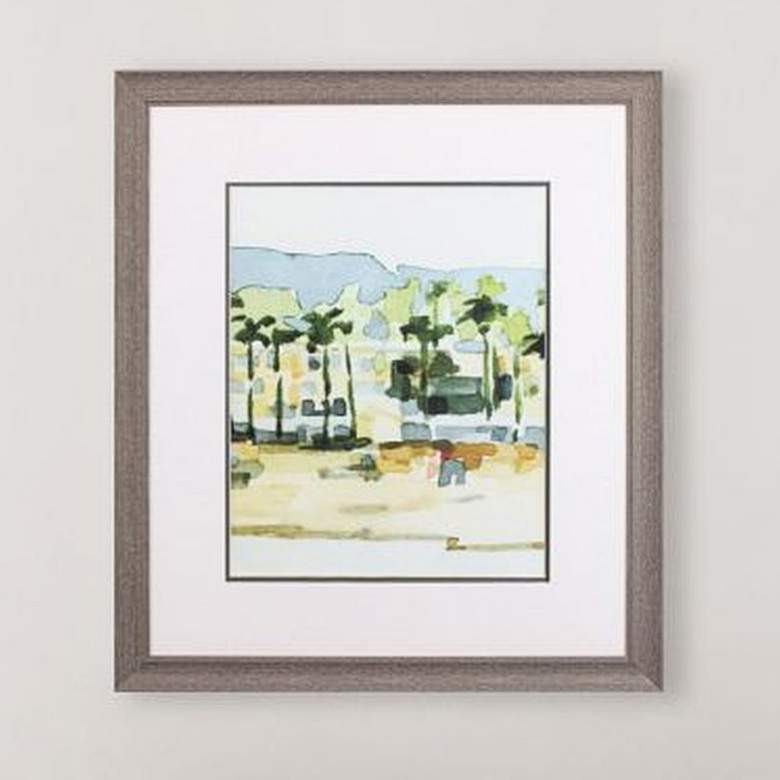 Image 2 Beach Town II 31" High Rectangular Printed Framed Wall Art