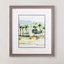 Beach Town II 31" High Rectangular Printed Framed Wall Art in scene