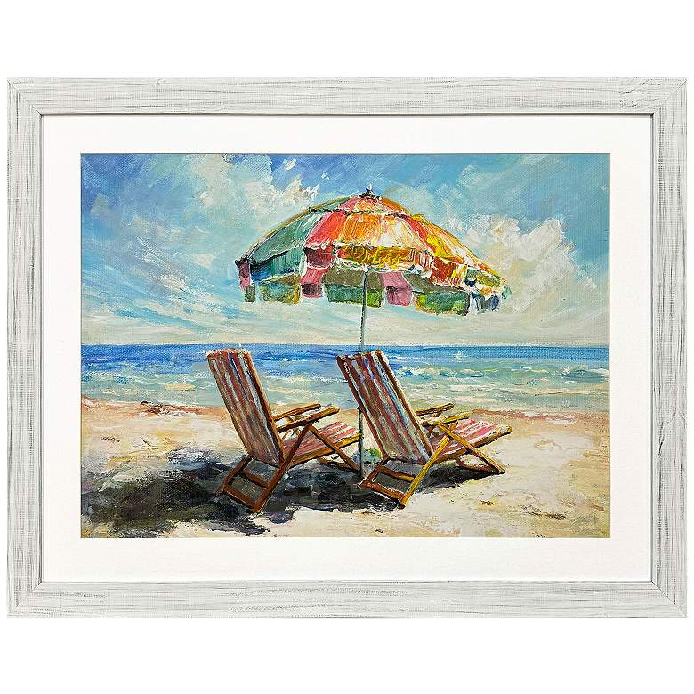 Image 2 Beach Vibe 46"W x 36"H Framed Art