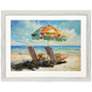 2_Beach Vibe 46"W x 36"H Framed Art