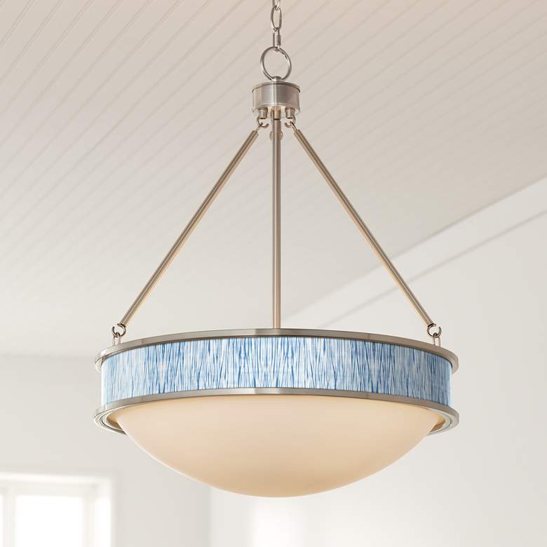 Image 1 Beachcomb 20 1/2" Wide Brushed Nickel Pendant Light