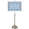 Beachcomb Giclee Brushed Nickel Table Lamp