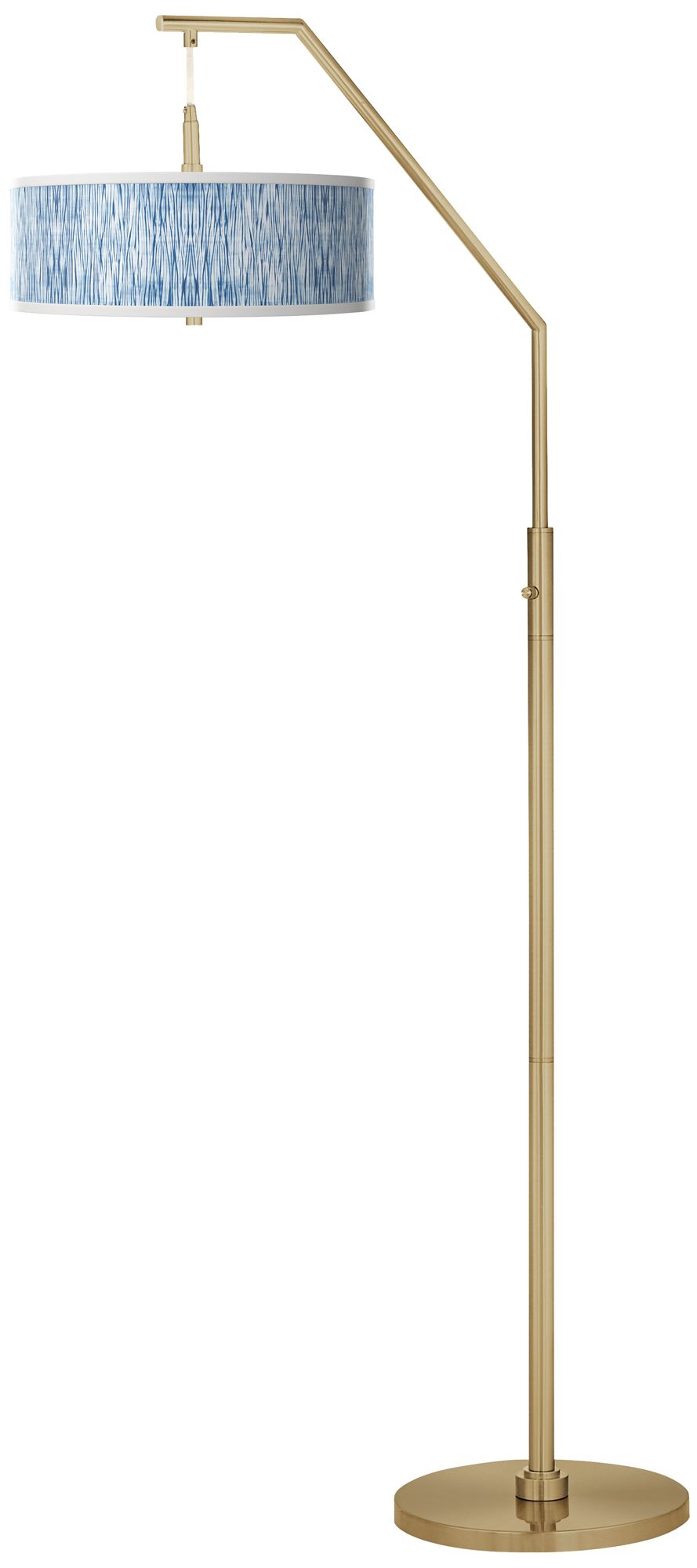 Beachcomb Giclee Warm Gold Arc Floor Lamp