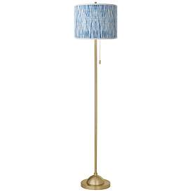 Image2 of Beachcomb Giclee Warm Gold Stick Floor Lamp